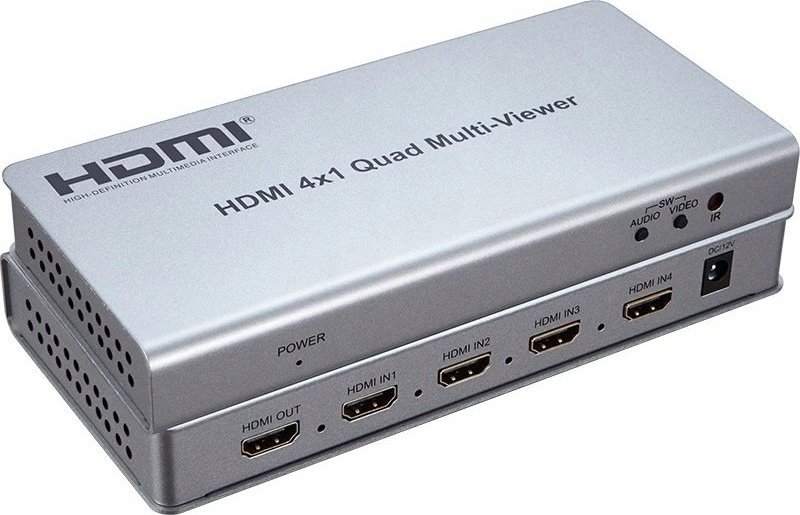 System przekazu sygnału AV Pawonik DZIELNIK HDMI 4 NA 1 QUAD MULTI VIEWER PRZEŁĄCZNIK