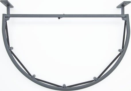 QLS UCHWYT ŚCIENNY NA WORKI PÓŁOKRĄGŁY UW1 CZARNY