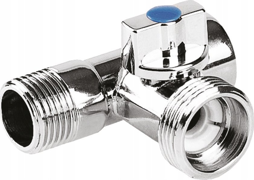 Perfexim Chrom odpowietrznik automatyczny MINI 3/8 z zaworem stopowym 9003C+S G3/8 Z PN10 [15/150]