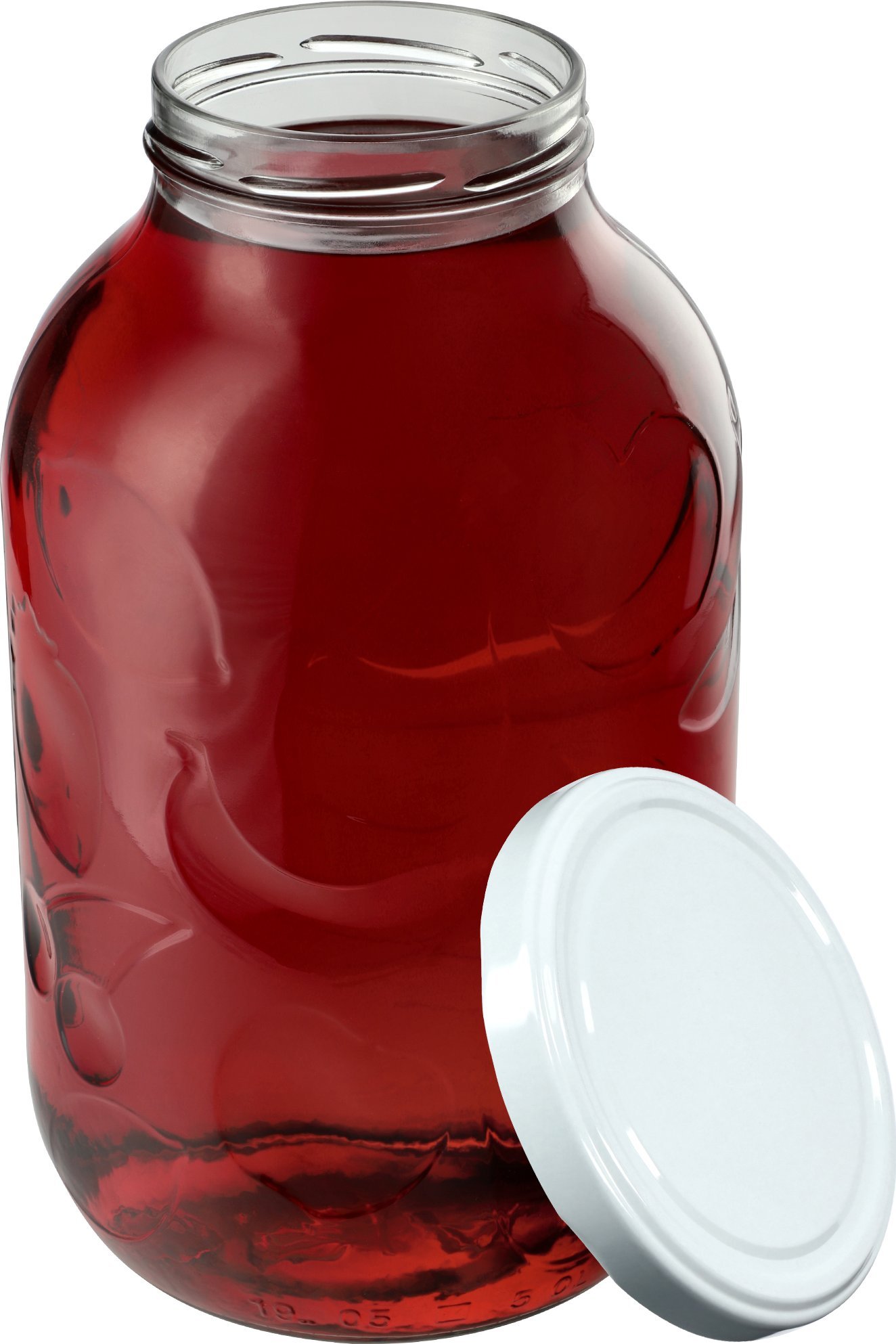 KADAX Słój Alen 5000ml 100mm + wieczko białe 1szt