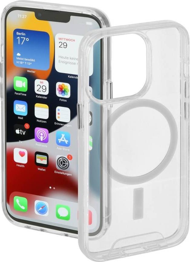Hama MagCase Safety FUTERAŁ GSM DLA IPHONE 13 PRO, PRZEŹROCZYSTY