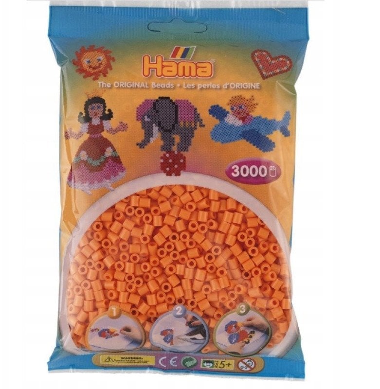 Hama midi perler 3000stk abrikos