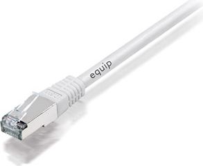 Equip Patchcord, S/FTP, Cat6A, PIMF, HF, 0.5m, biały (605617)