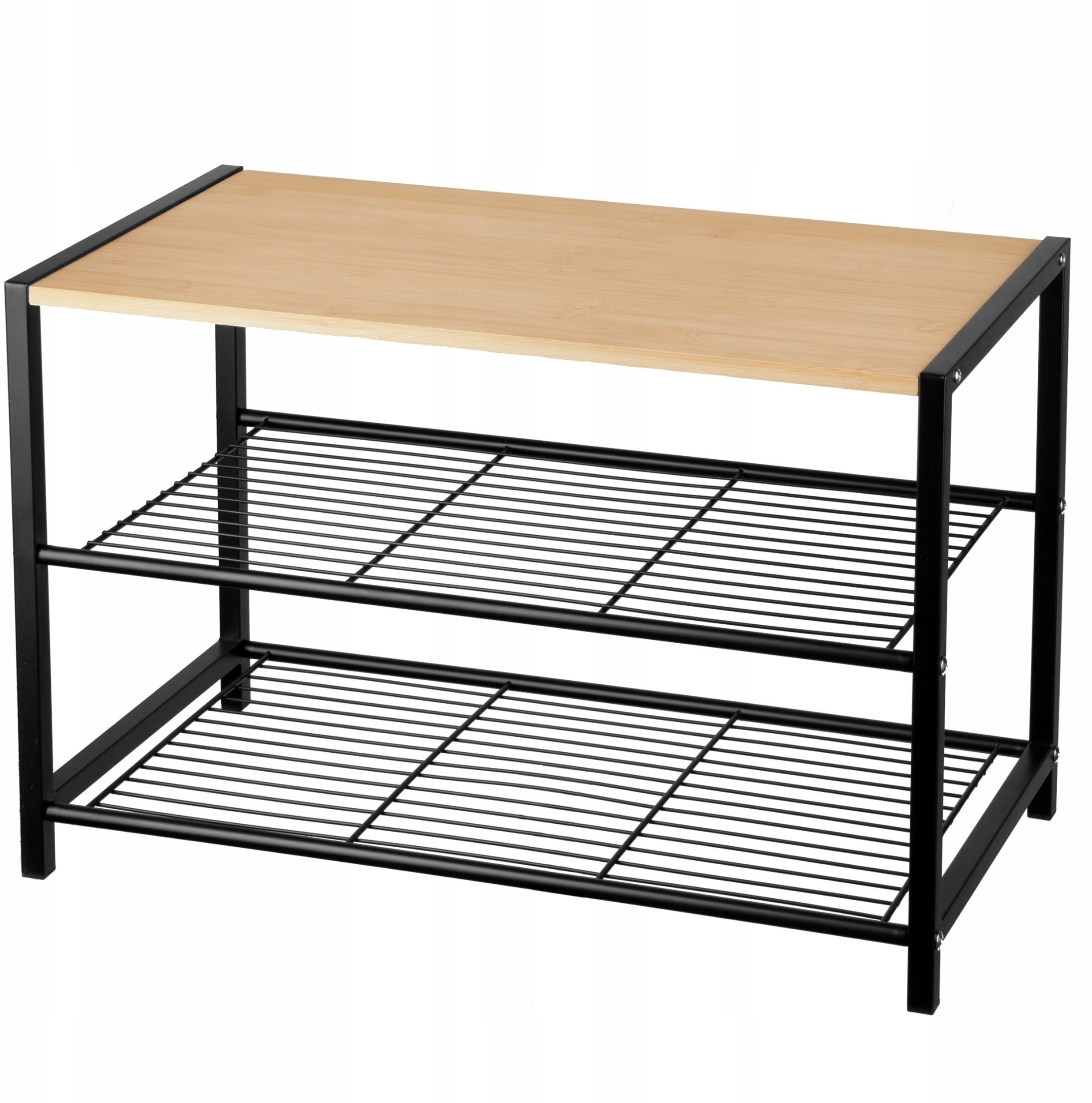 PÓŁKA REGAŁ STOJAK NA BUTY 3-POZIOMOWA 60X30X39CM BRUNBESTE BB-3535