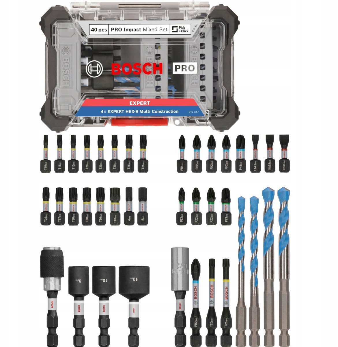 ZESTAW WIERTEŁ I BITÓW PRO Mixed Set