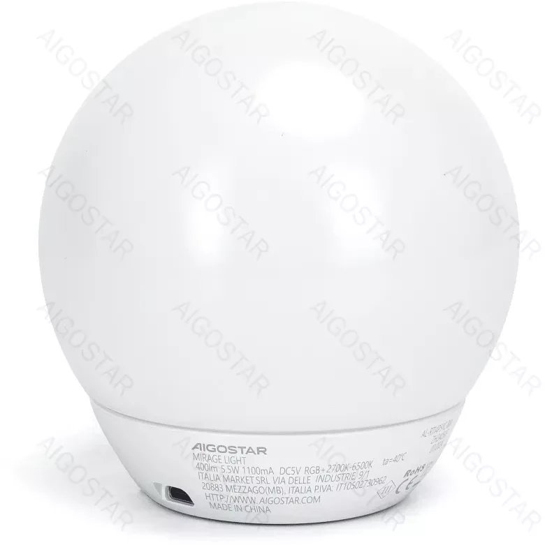 Inteligentna lampa ambientowa biała kula 120 RGB-CCT Bluetooth MESH