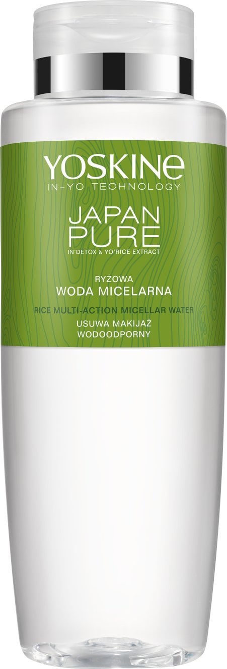 Yoskine Japan Pure Ryżowa Woda micelarna do demakijażu twarzy i oczu 400 ml
