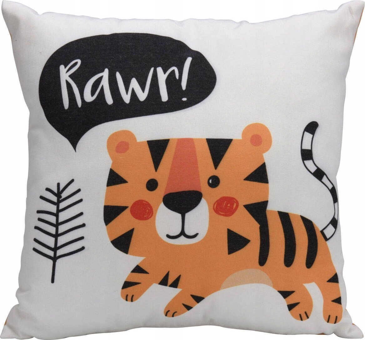 Home Styling Collection Poszewka na poduszki do pokoju dziecięcego RAWR, 45 x 40 cm