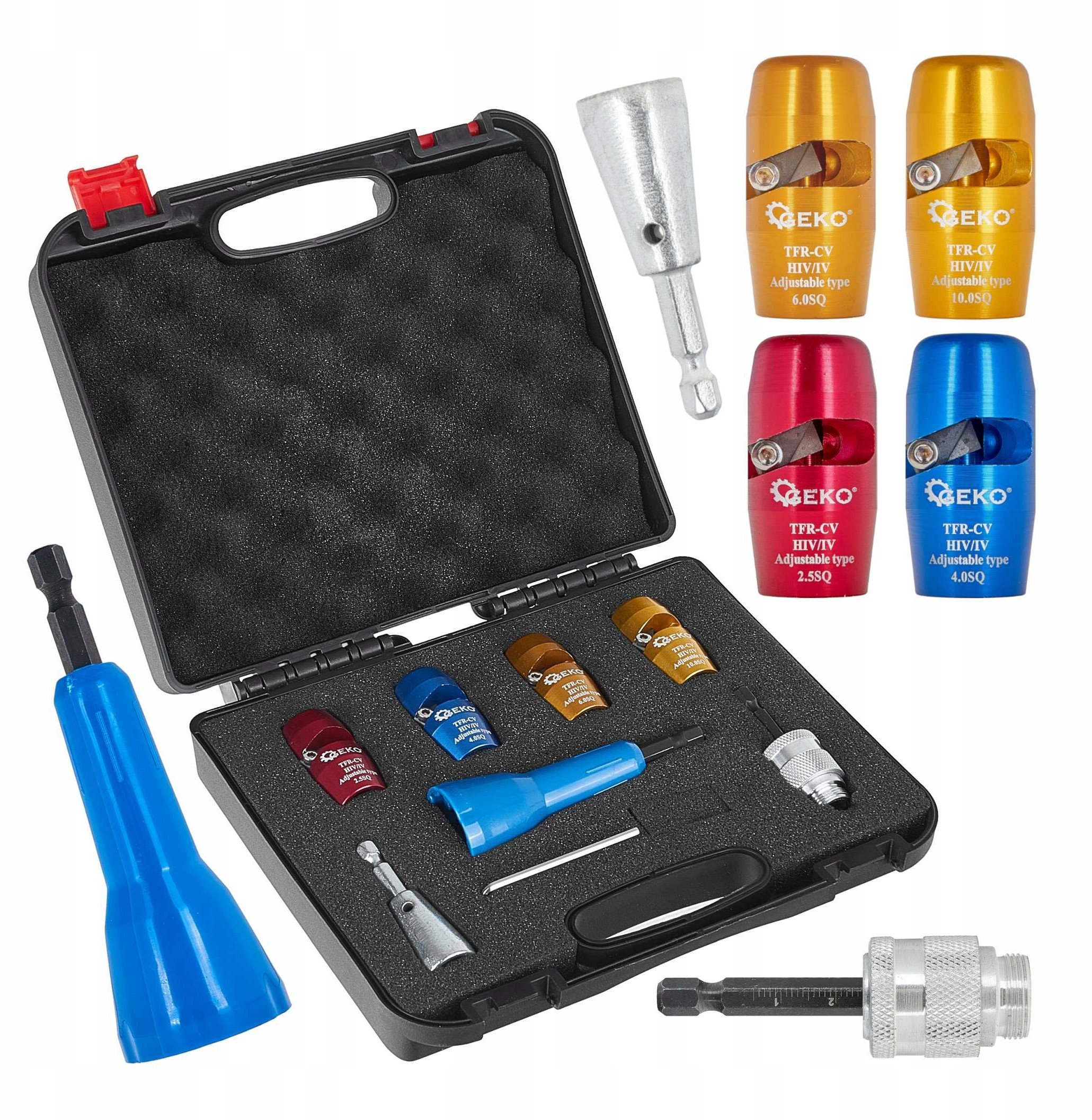 Zestaw do ściągania izolacji i skręcania przewodów na wkrętarkę (20)