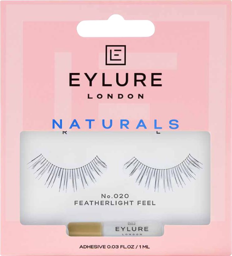 Eylure EYLURE rzęsy z klejem NATURALS No. 020 Featherlight Feel