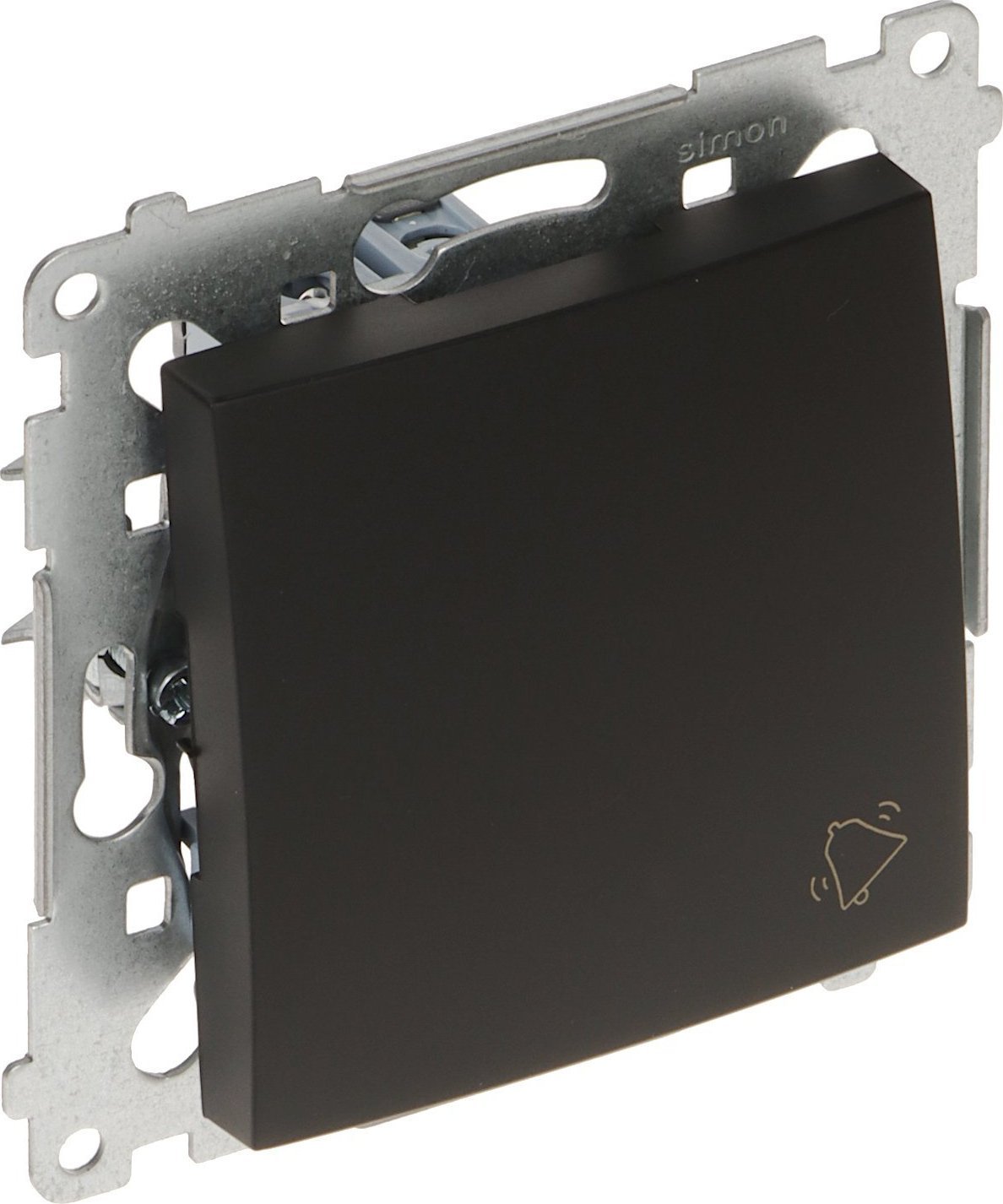 Kontakt-Simon Simon 54 Przycisk dzwonek” (moduł) 16AX 250V zaciski śrubowe czarny mat DD1A.01/49