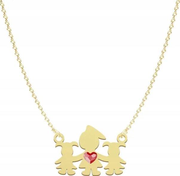 Radziszewska Jewellery Naszyjnik Złoty Mama z Córkami Łańcuszek 925 Prezent GRAWER ŻYCZENIA