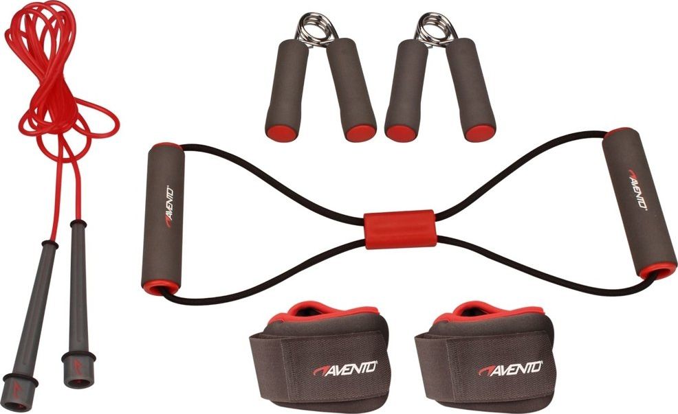 Avento Fitness set 6-parts red