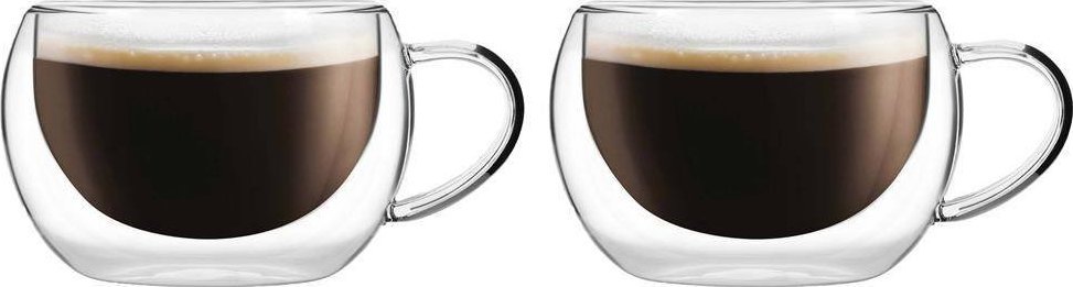 Vialli Design Komplet 2 filiżanek z podwójną ścianką Bolla 200 ml 8944