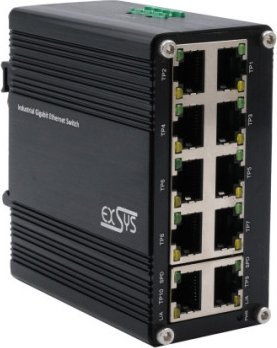 Exsys EXSYS EX-62025 10-portowy przemysłowy przełącznik Ethernet