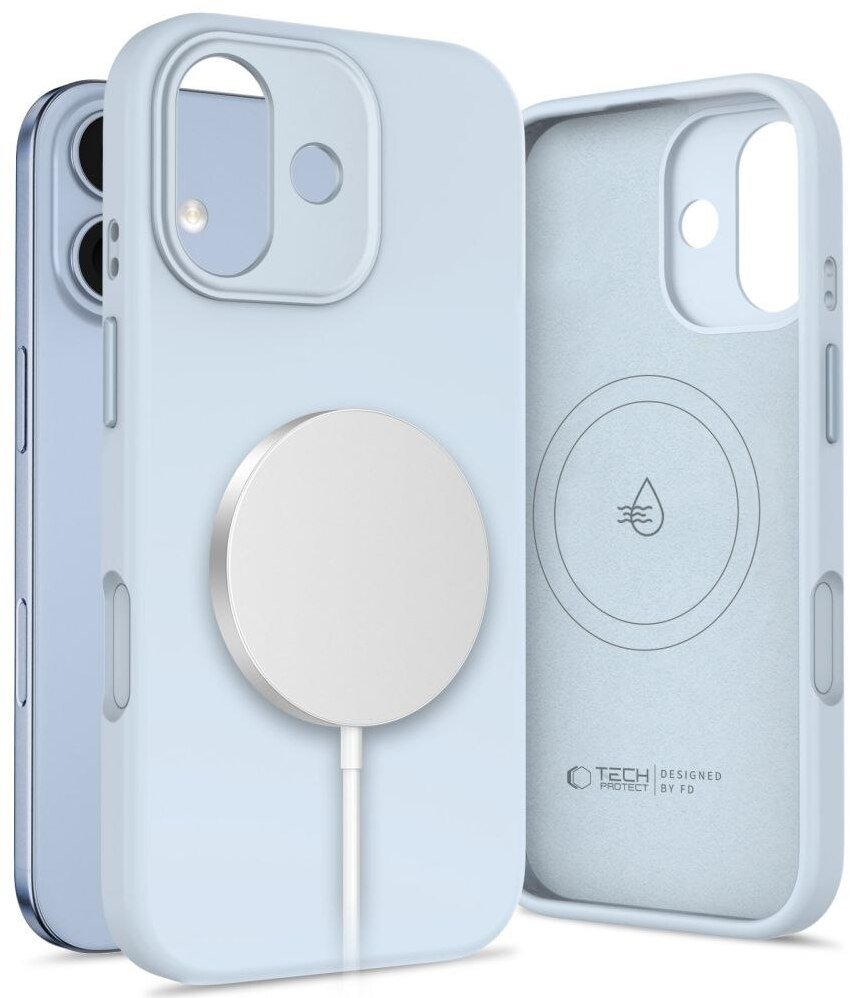 Etui Tech-Protect Uniq MagSafe do Apple iPhone 17 Mist Blue