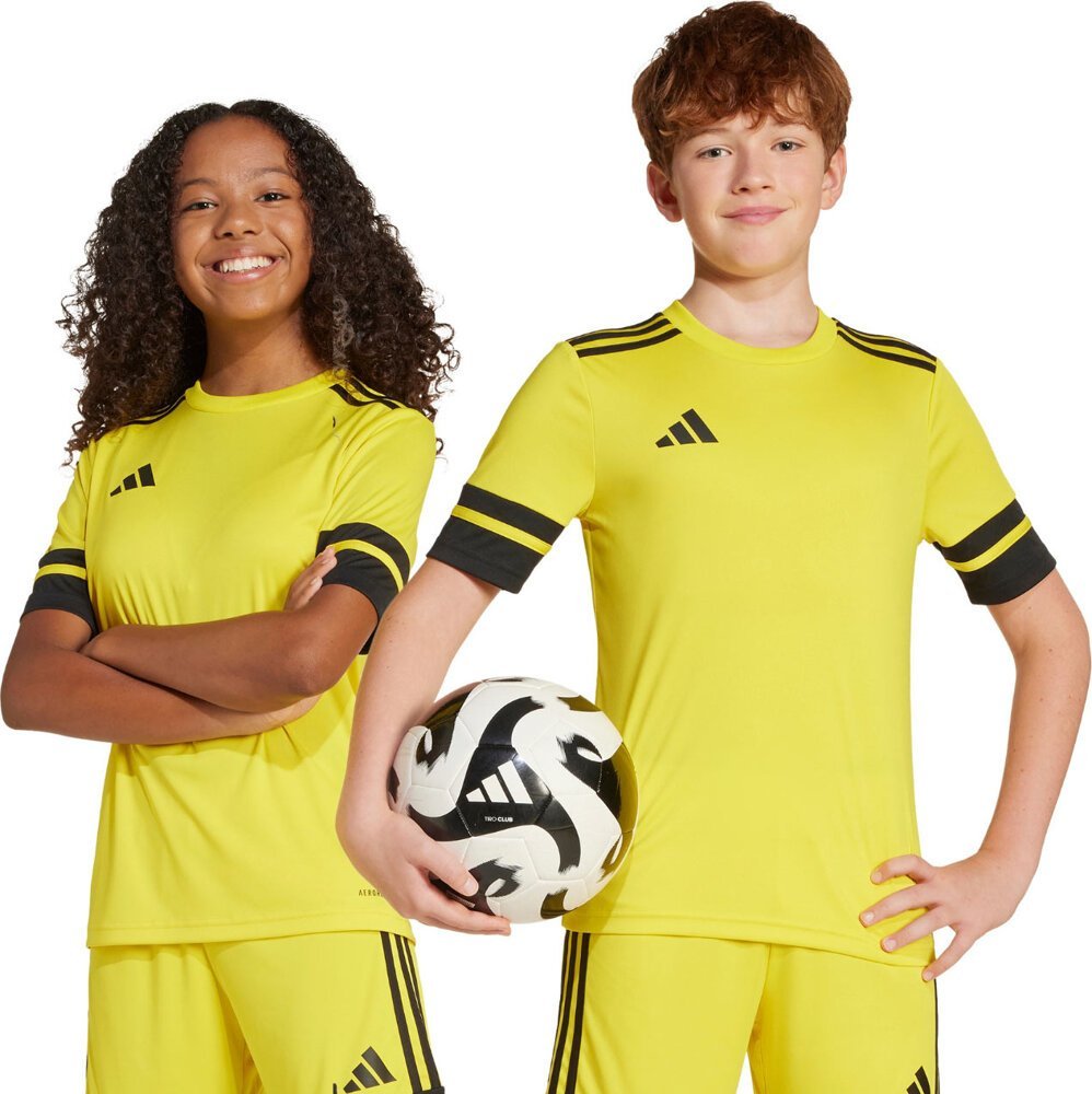 Koszulka dla dzieci adidas Squadra 25 żółta JJ0056 164cm