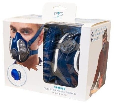 Gvs Puskaukės SPR501 rinkinys SPM585 Elipse® P3 RD su papildomais FFP3 filtrais ir dėtuve
