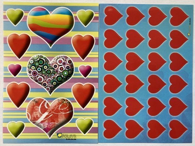 POLSYR Naklejki POLSYR Walentynkowe 1 M a25