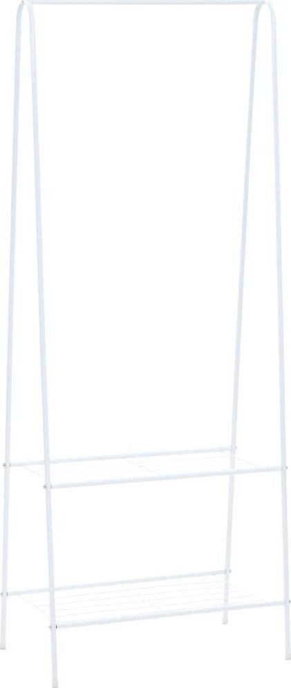 vidaXL Wieszak na ubrania, 59 x 35 x 150 cm, biały