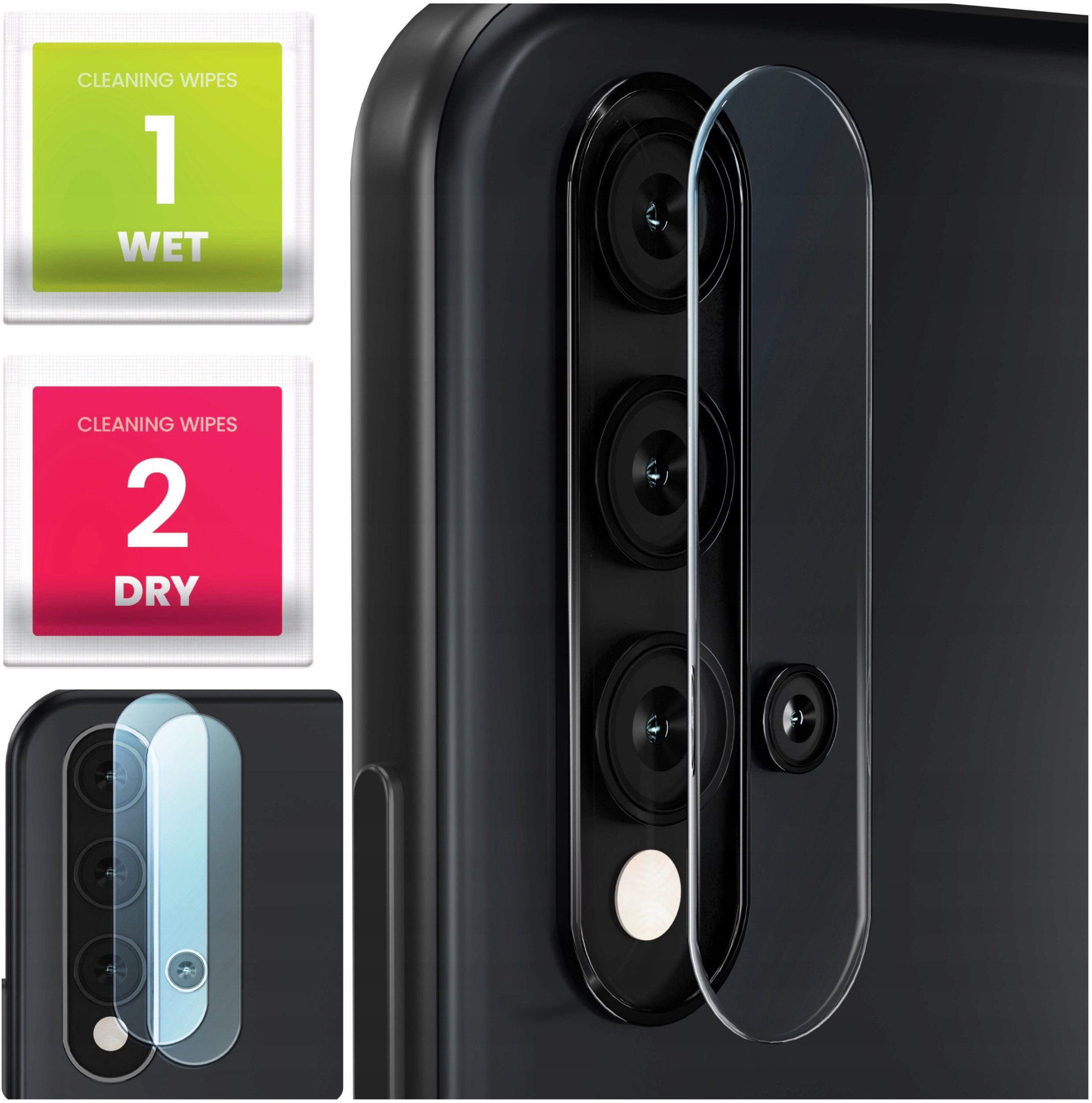 2-PAK Szkło Na Aparat Do Huawei Nova 5T / Honor 20 (Hartowane, Na Obiektyw)