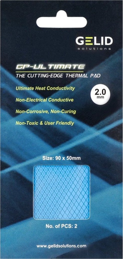 Gelid Gelid Ultimate thermalpad 90x50x2mm TP-VP04-D 2pcs