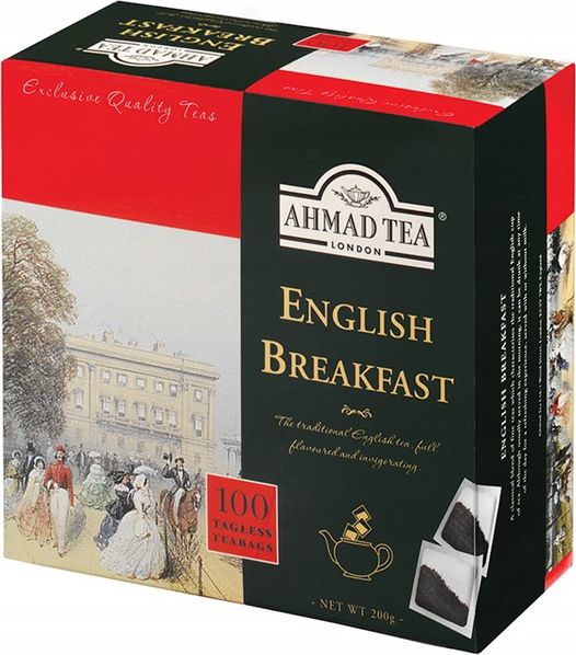 BIG-ACTIVE Ahmad Tea English Breakfast Herbata ekspresowa 100szt