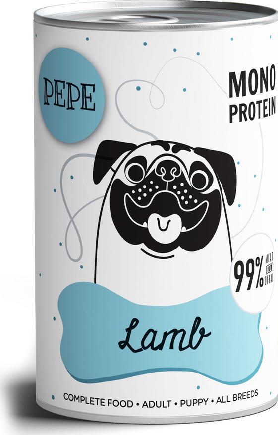 Paka Zwierzaka Paka Zwierzaka Karma mokra Pepe Lamb (jagnięcina) 400g