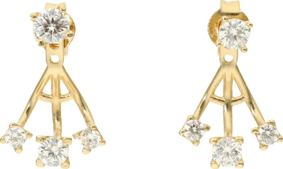 Rosanto Złote kolczyki sztyfty - regulowane 585 14k