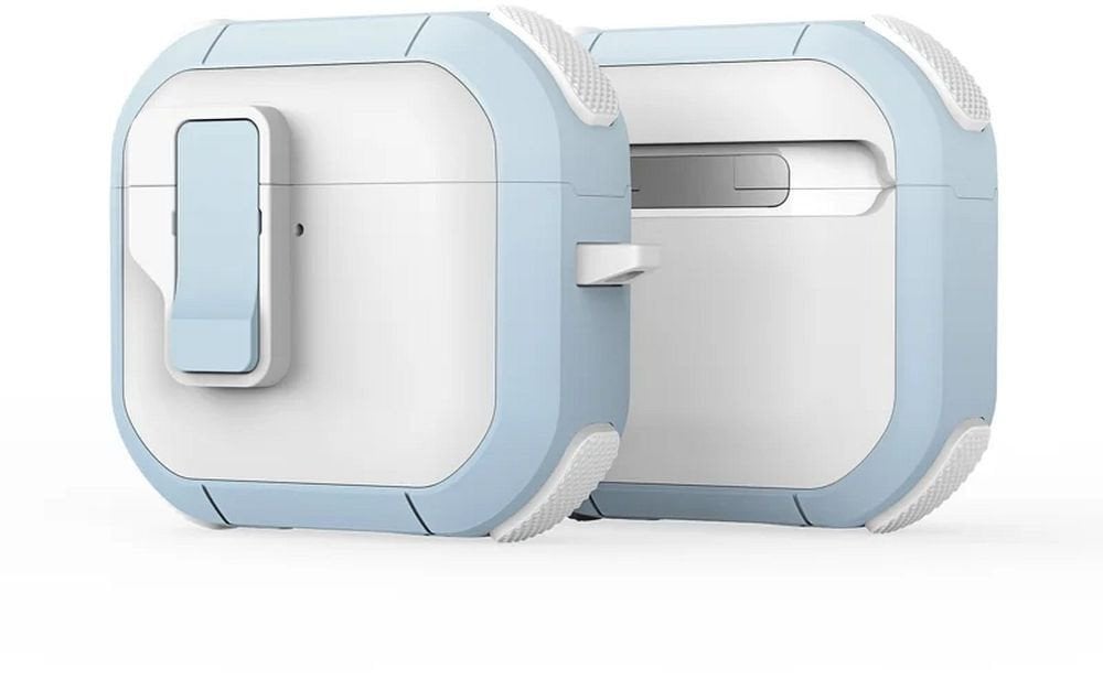 DUX DUCIS futerał PECP ochronny TPU+PC na AirPods 4 biało niebieski