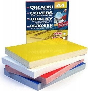 Argo Karton do bindowania błyszczący A4 ARGO CHROMO 408035 niebieski 250g/m2 25 szt