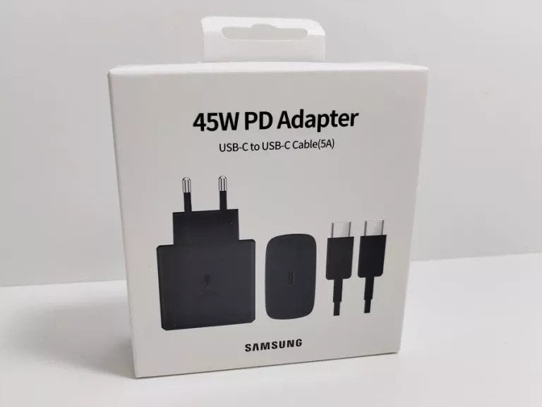 Samsung ładowarka sieciowa Typ-C + kabel Typ-C - Typ-C 5A 45W 1m PD PPS czarny