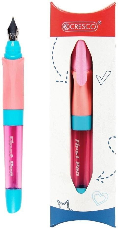 Pióro wieczne First Pen 4 do nauki pisania różowe