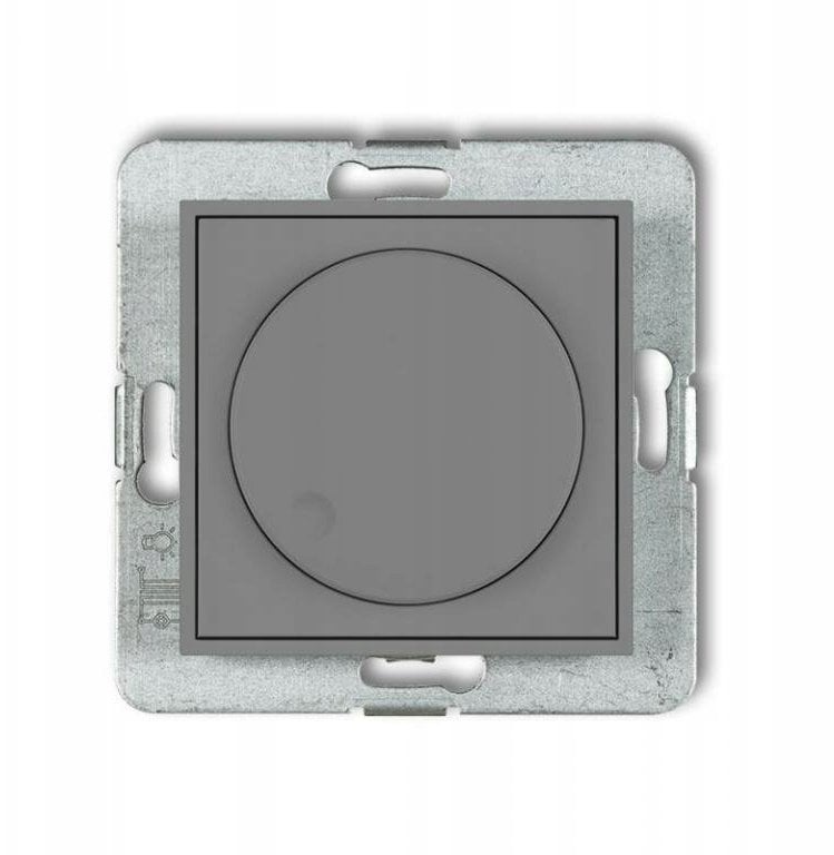 ICON Mechanizm elektronicznego regulatora oświetlenia przyciskowo-obrotowego szary mat 27IRO-1