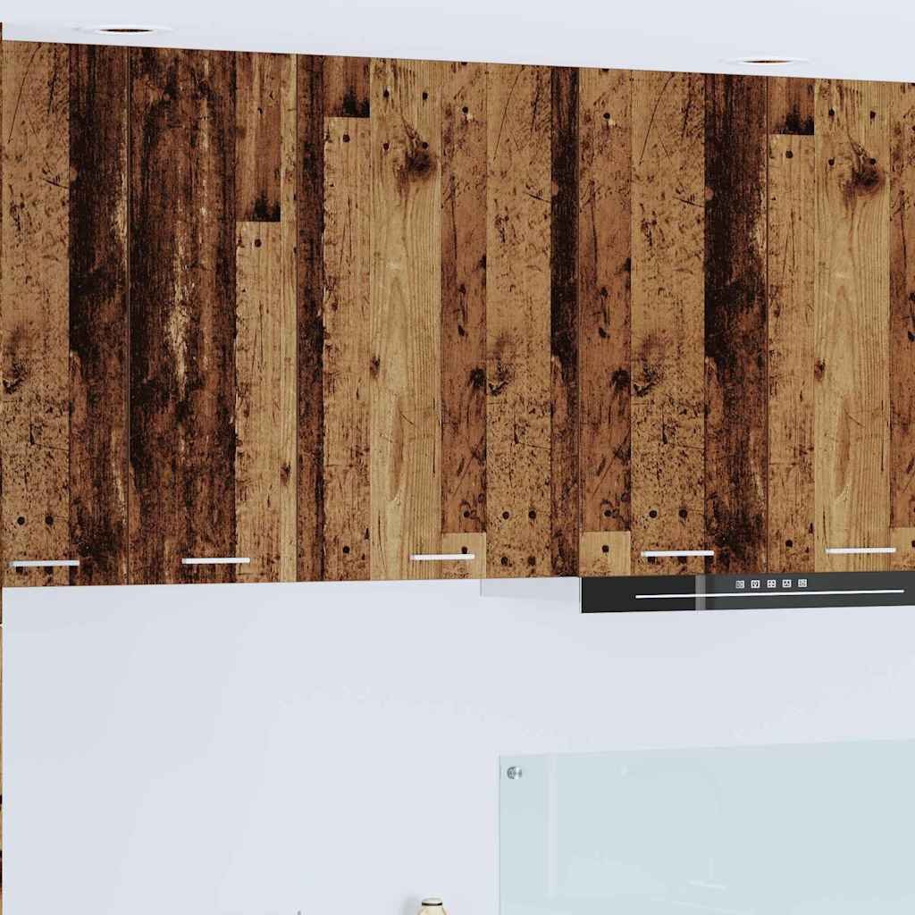 vidaXL Szafka wisząca Riga Stare Drewno i Biały 50 x 31 x 80 cm