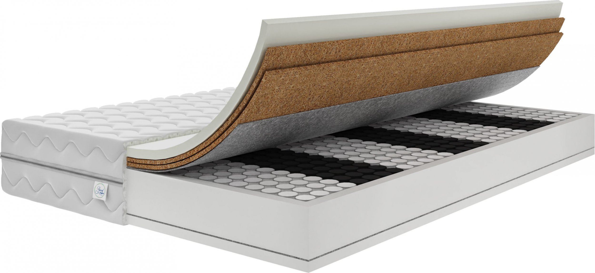 e-goodnight MATERAC KIESZENIOWY GRAND POCKET 2X KOKOS H3/H5 90x170 cm 27 cm