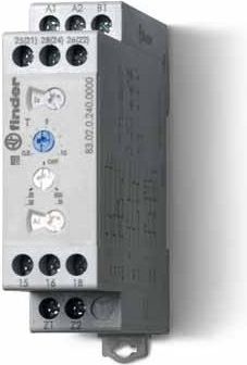 Finder Przekaźnik czasowy 2P 16A 24 - 240V AC / DC 0,05s - 10dni AI, DI, GI, SW,BE, CE, DE, WD (83.02.0.240.0000)