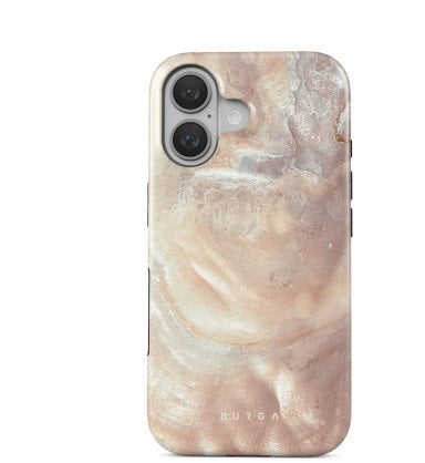 Etui Burga Tough MagSafe do iPhone 16 beżowo-różowe
