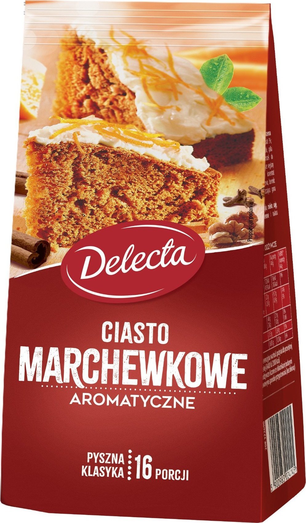Delecta Ciasto marchewkowe Delecta 410 g