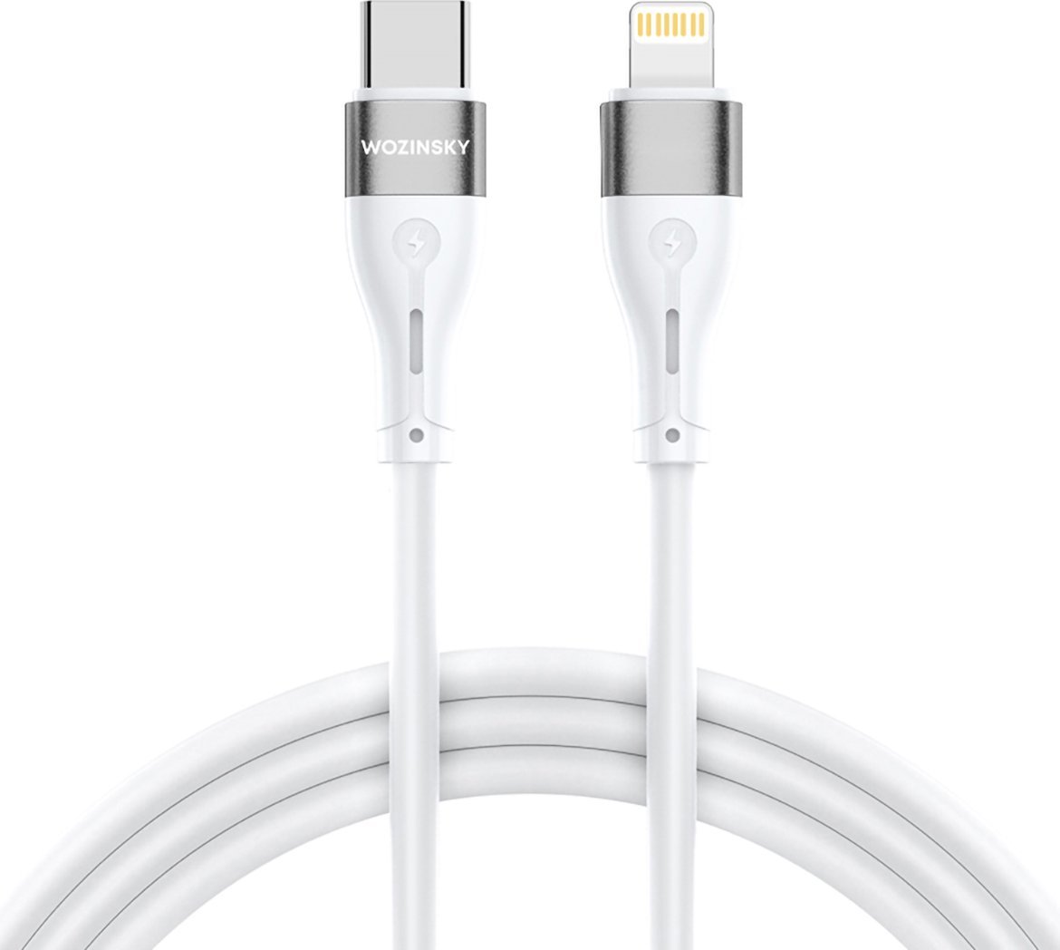 Kabel USB Wozinsky USB-C - Lightning 2 m Biały (5907769308789)