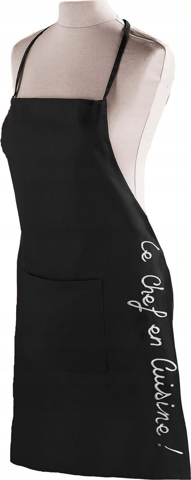 Douceur d`Interieur Fartuch kuchenny damski BLACK, 60 x 84 cm, bawełna