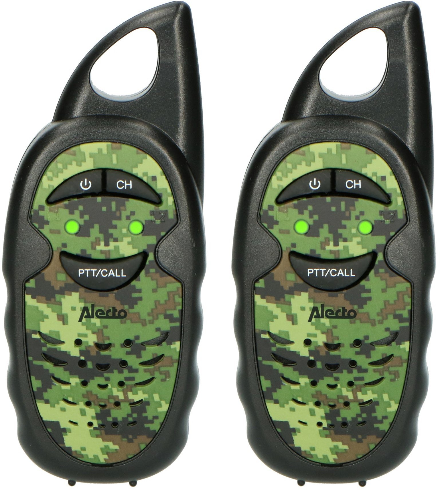 Alecto Walkie Talkie 2er Set für Kinder, 3 km Reichw., camouflage