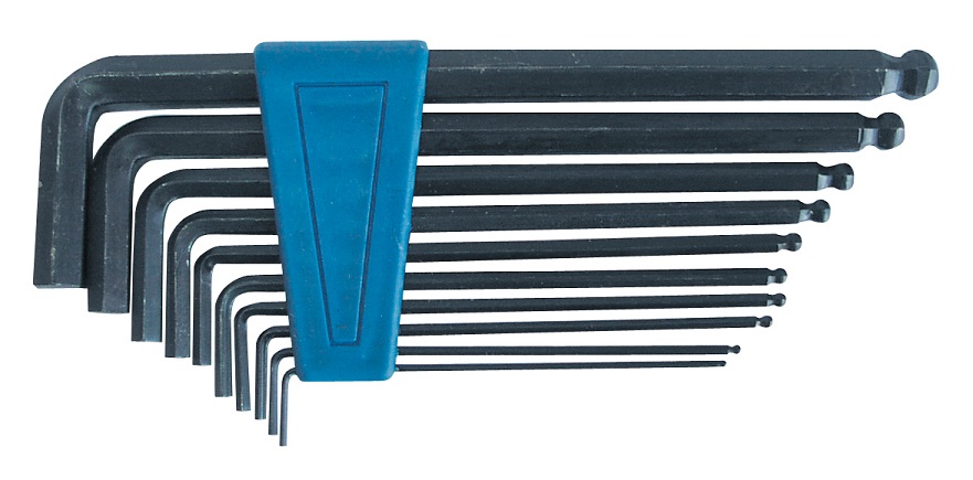 Mega Zestaw kluczy imbusowych hex typ L 1,5-10mm z kulką 10szt. (48210)