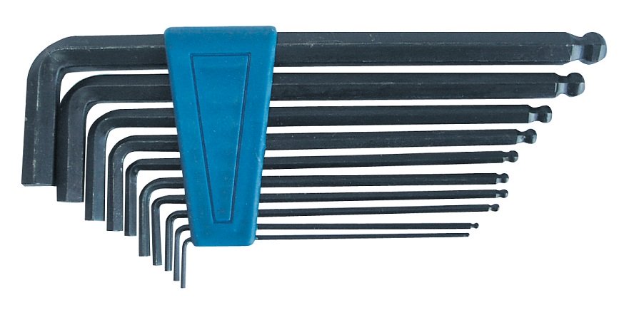 Mega Zestaw kluczy imbusowych hex typ L 1,5-10mm z kulką 10szt. (48210)