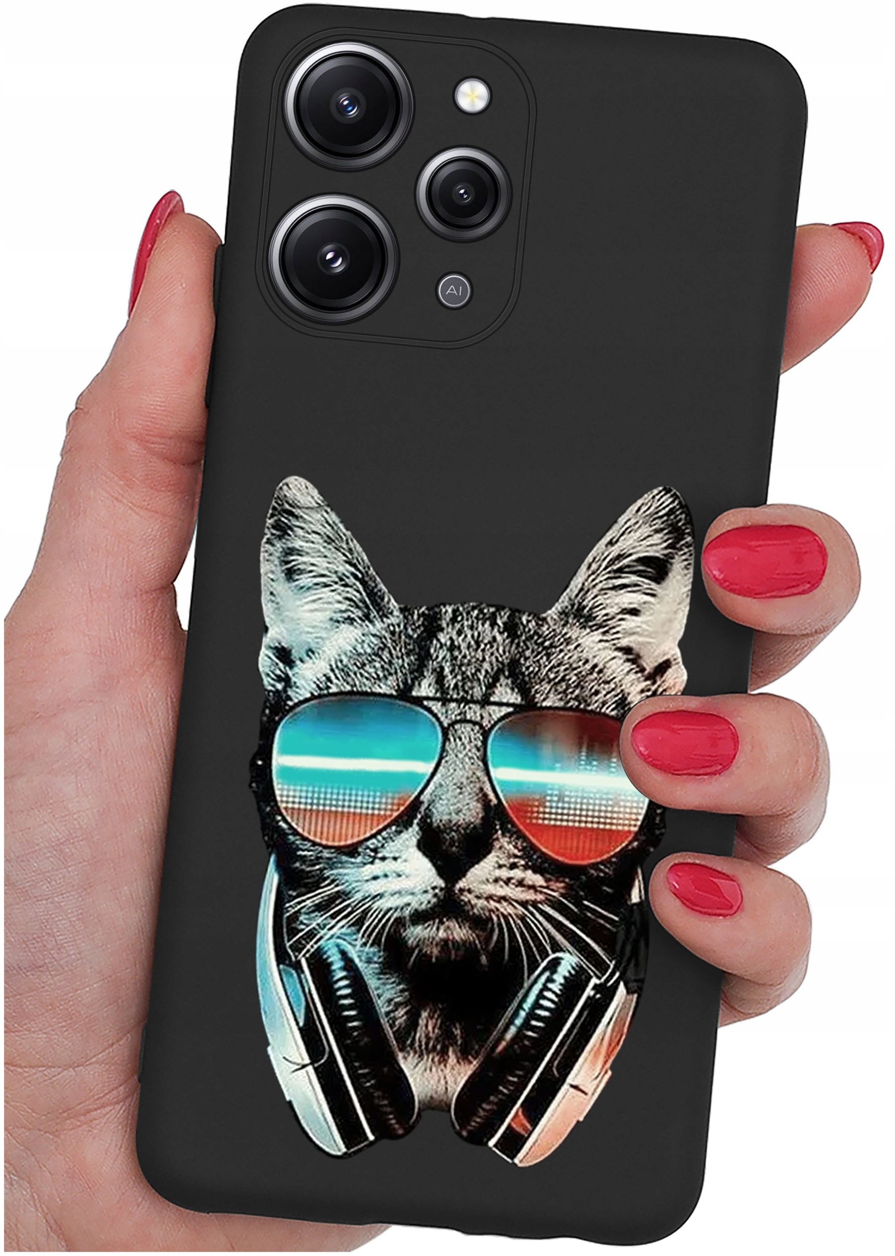 Etui do Xiaomi Redmi 12 4G WZORY |SILIKONOWE MATT CASE + SZKŁO 9H