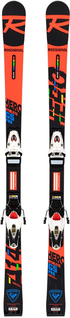 Narty gigantowe sportowe dziecięce ROSSIGNOL HERO ATHLETE GS + wiązanie LOOK SPX 10 135 cm