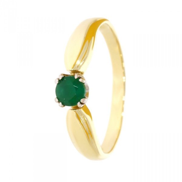 Złoty pierścionek z agatem PR.00817 pr.585