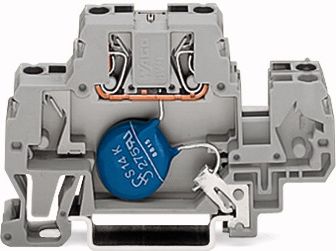 Wago Złączka szynowa z warystorem 24V DC szara (870-523/281-582)