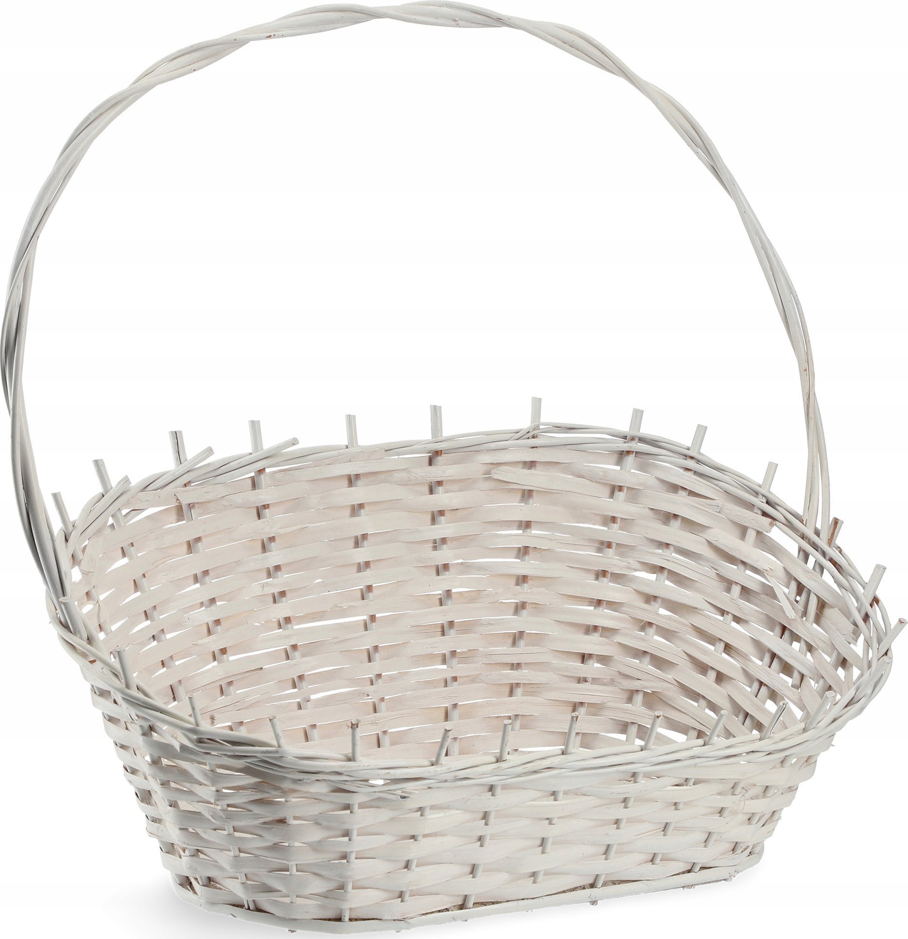 Kadax KADAX Koszyk Prezentowy Wiklinowy Kosz Biały Duży