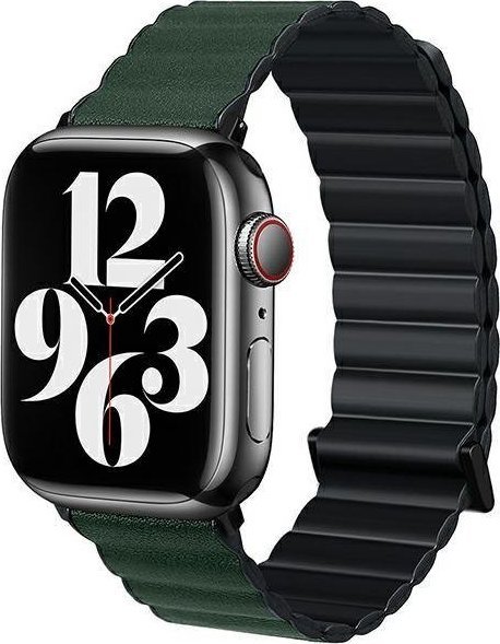 Beline pasek Apple Watch Magnetic Pro 42/44/45/49mm black/green black/green box
